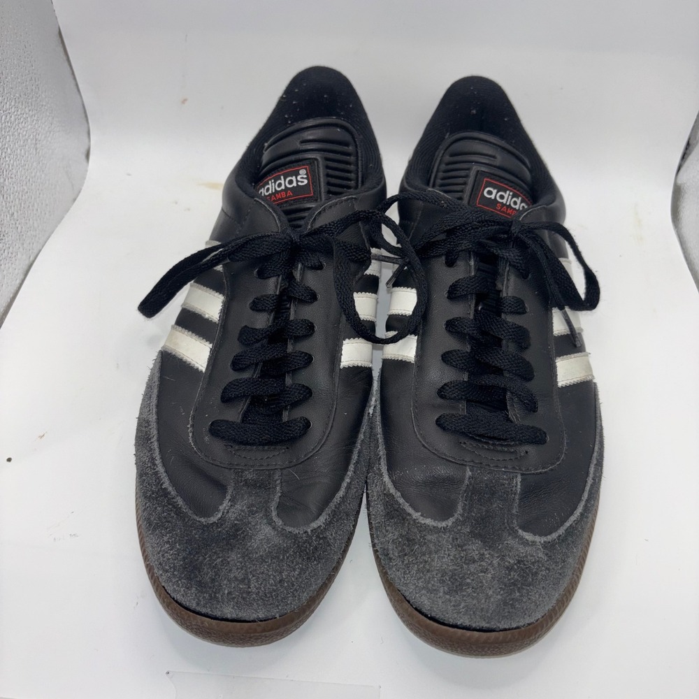 Adidas Samba Classic Men Black White Gum Sole Indoor Soccer Shoes 034563 Size 11
